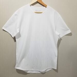 BYLT Shirt Large White Lux Premium Basics Crewneck Short Sleeve Stretch Tee NWT